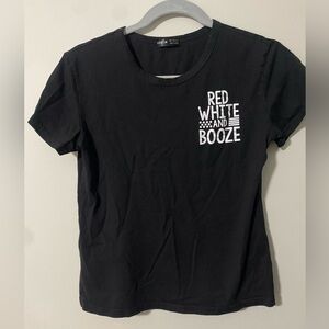 Shein “Red White and Booze” Tshirt